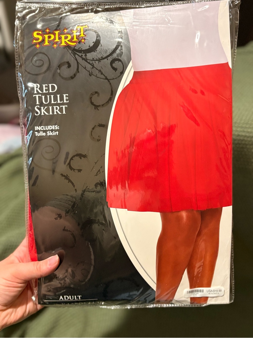 Spirit Red Mini Tulle Skirt